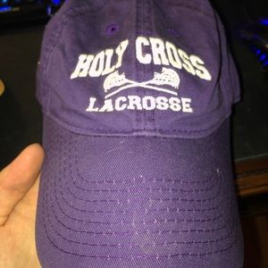 Holy Cross Lacrosse hat made by Legacy
